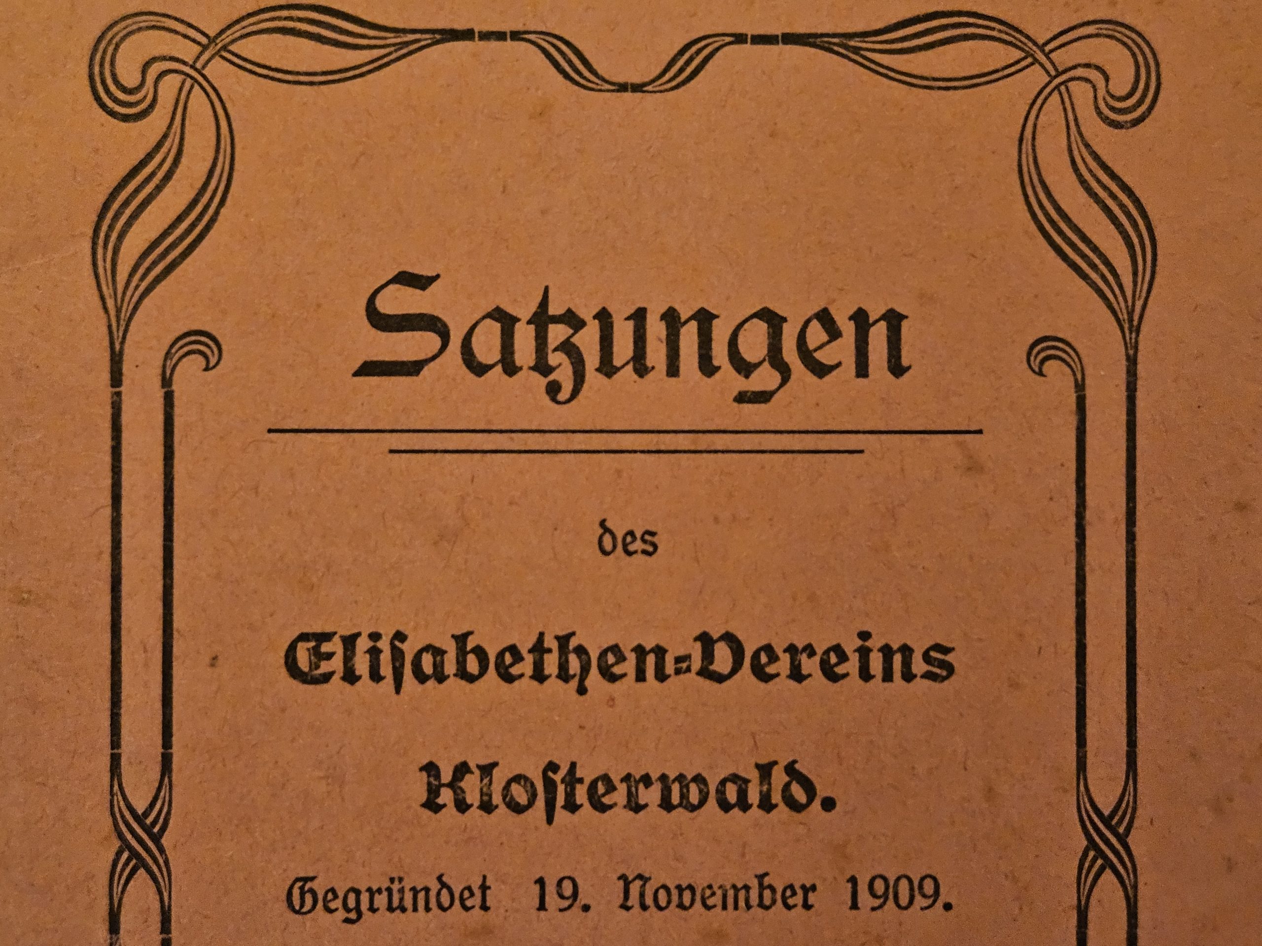 Elisabethen-Verein 1909 Satzung